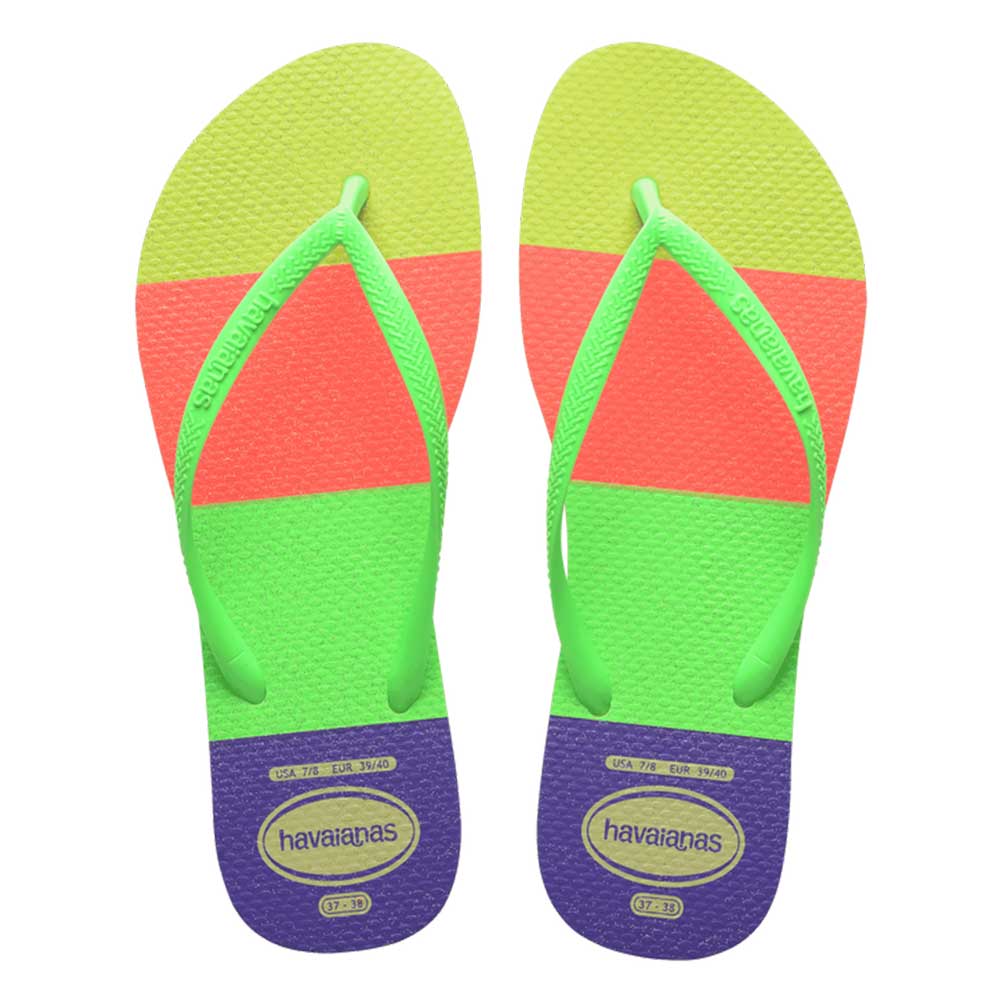 HAVAIANAS SLIM NEON GLOW LIMA 41/42