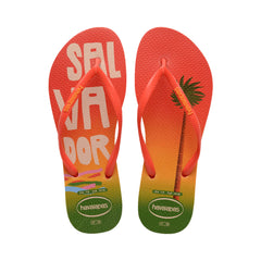 HAVAIANA SLIM POSTCARD BLOOD ORANGE 35/36