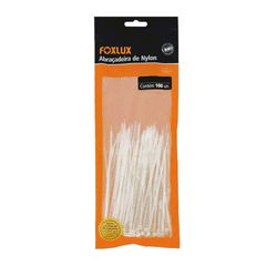 ABRACADEIRA NYLON 100MM X 2,5 BRANCA FOXLUX