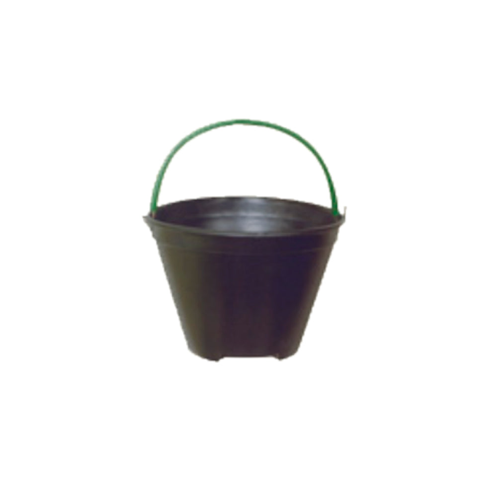 BALDE CONCRETO PLASTICO 12L PRETO C/ PEGADOR SANTA PAULA