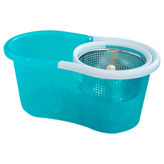 BALDE ESCORREDOR MOP C/ VASSOURA 12L CESTO ACO INOX PERFECT