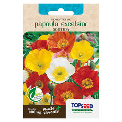 SEMENTE PAPOULA EXCELSÍOR SORTIDA TOPSEED
