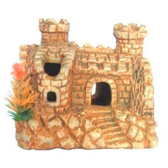 ENFEITE AQUARIO CERAMICA CASTELO MEDIO ENVELHECIDO T-46E