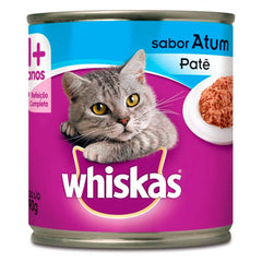 WHISKAS LATA GATOS ADULTO 1+ ATUM EM PATE 290G
