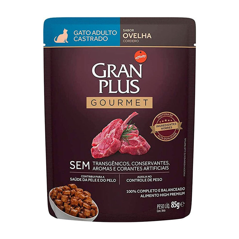 GRANPLUS SACHE GATO ADULTO CASTRADO OVELHA 85GR