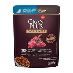 GRANPLUS SACHE GATO ADULTO CASTRADO OVELHA 85GR