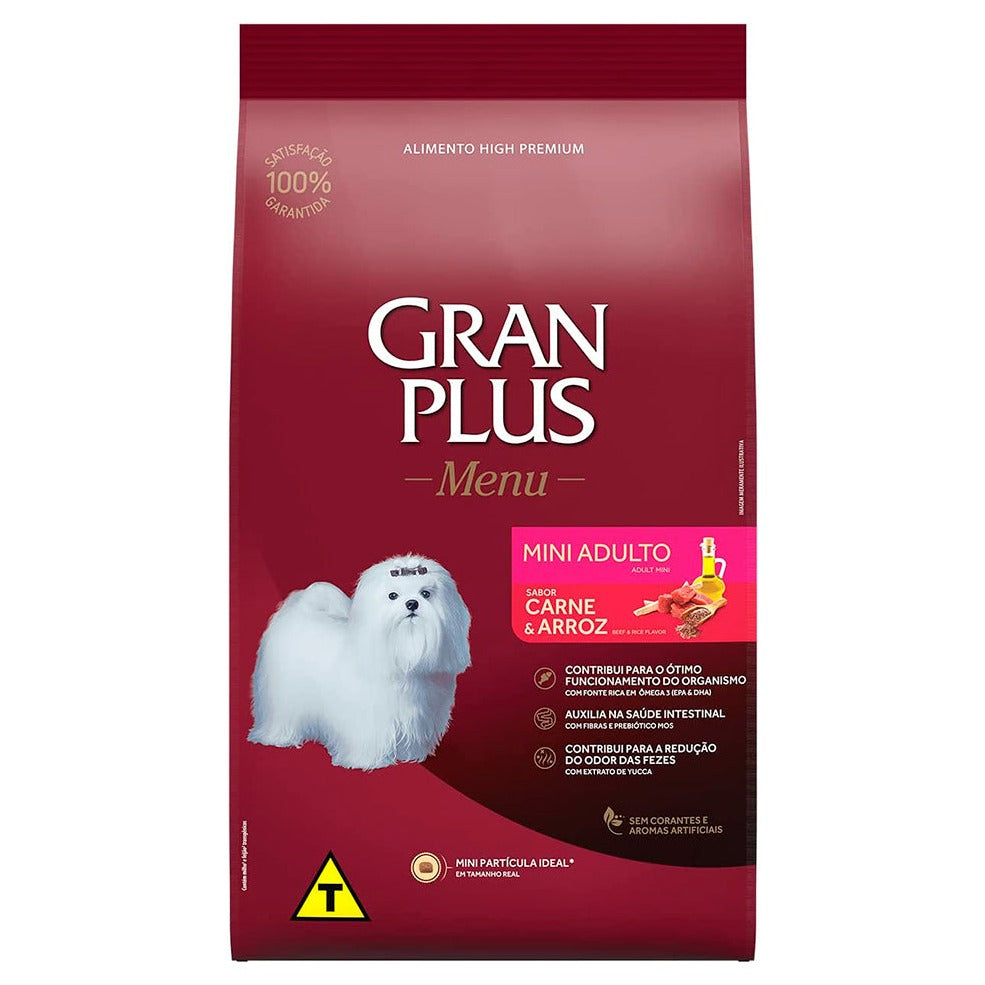 GRANPLUS MENU CAO ADULTO MINI CARNE ARROZ 15 KG