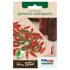 SEMENTE PIMENTA MALAGUETA 400MG SACHE TOPSEED