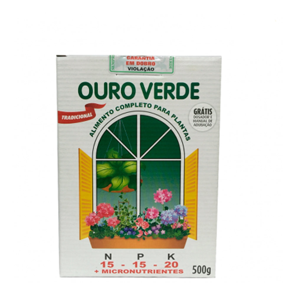 ALIMENTO COMPLETO P/ PLANTAS MV OURO VERDE 500GR
