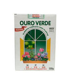 ALIMENTO COMPLETO P/ PLANTAS MV OURO VERDE 500GR