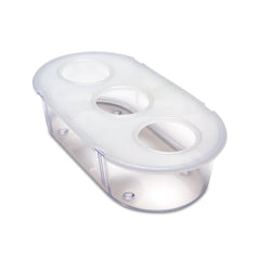COMEDOURO 3 FUROS PLASTICO P/ PASSARO GRANDE