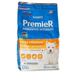 PREMIER AMBIENTES INTERNOS CAES FILHOTES FRANGO/SALMAO 2,5KG