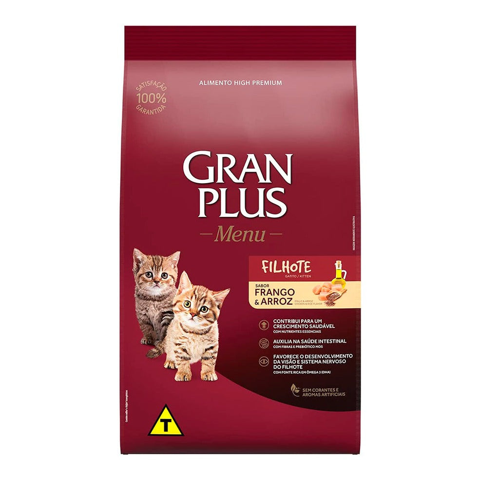 GRANPLUS GATO FILHOTE FRANGO/ARROZ 10,1KG