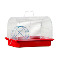 GAIOLA HAMSTER MEIA LUA VERMELHA E105