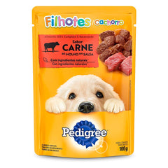 PEDIGREE SACHE FILHOTE/CACHORRO CARNE AO MOLHO 100GR