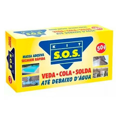 KIT S.O.S COLA MASSA CINZA 50G EPOXI