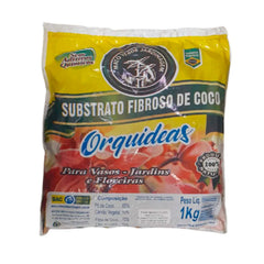 SUBSTRATO FIBROSO DE COCO P/ ORQUIDEAS 1KG MATO VERDE