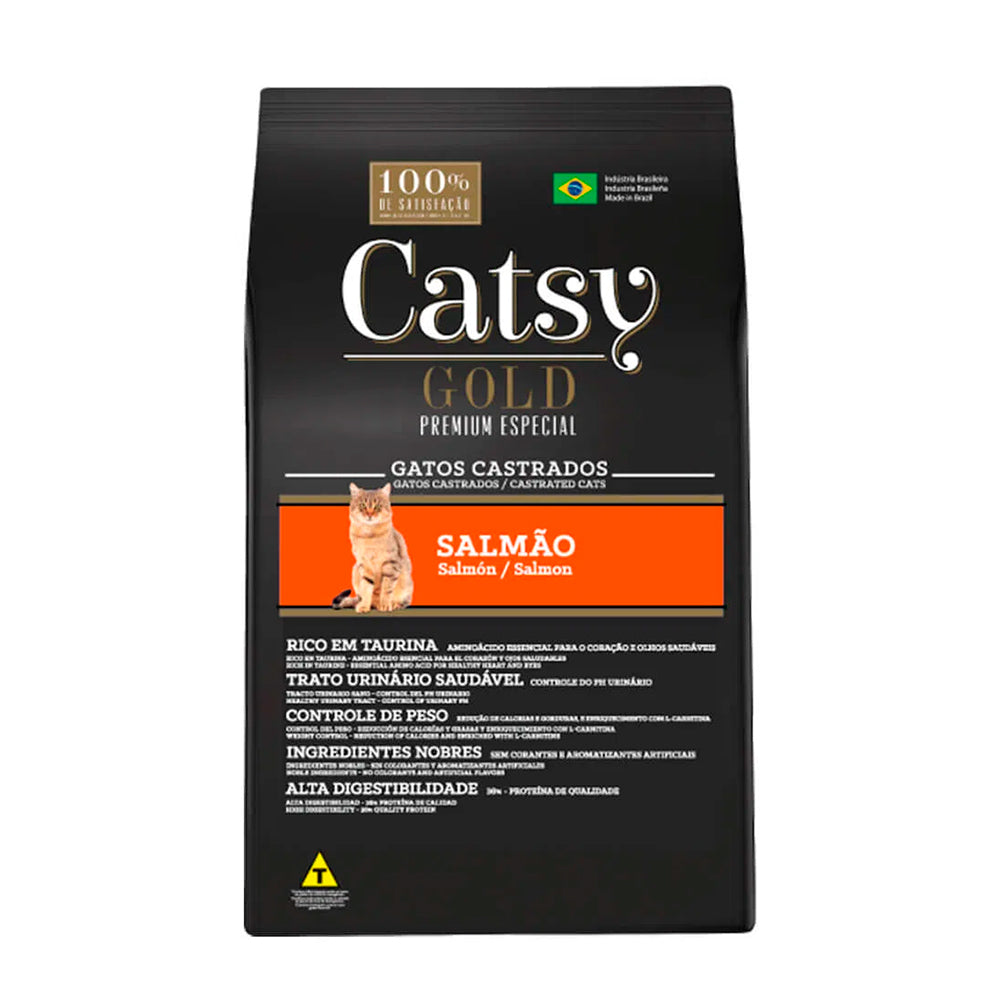 CATSY GOLD CASTRADOS SALMAO PREMIUM ESPECIAL 10,1KG