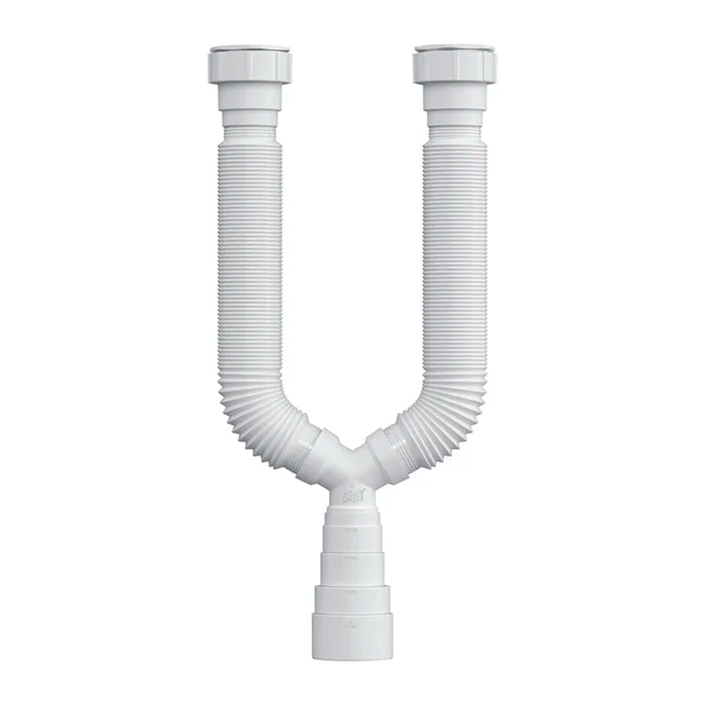 SIFAO SANFONADO DUPLO BRANCO 38 A 50MM HERC