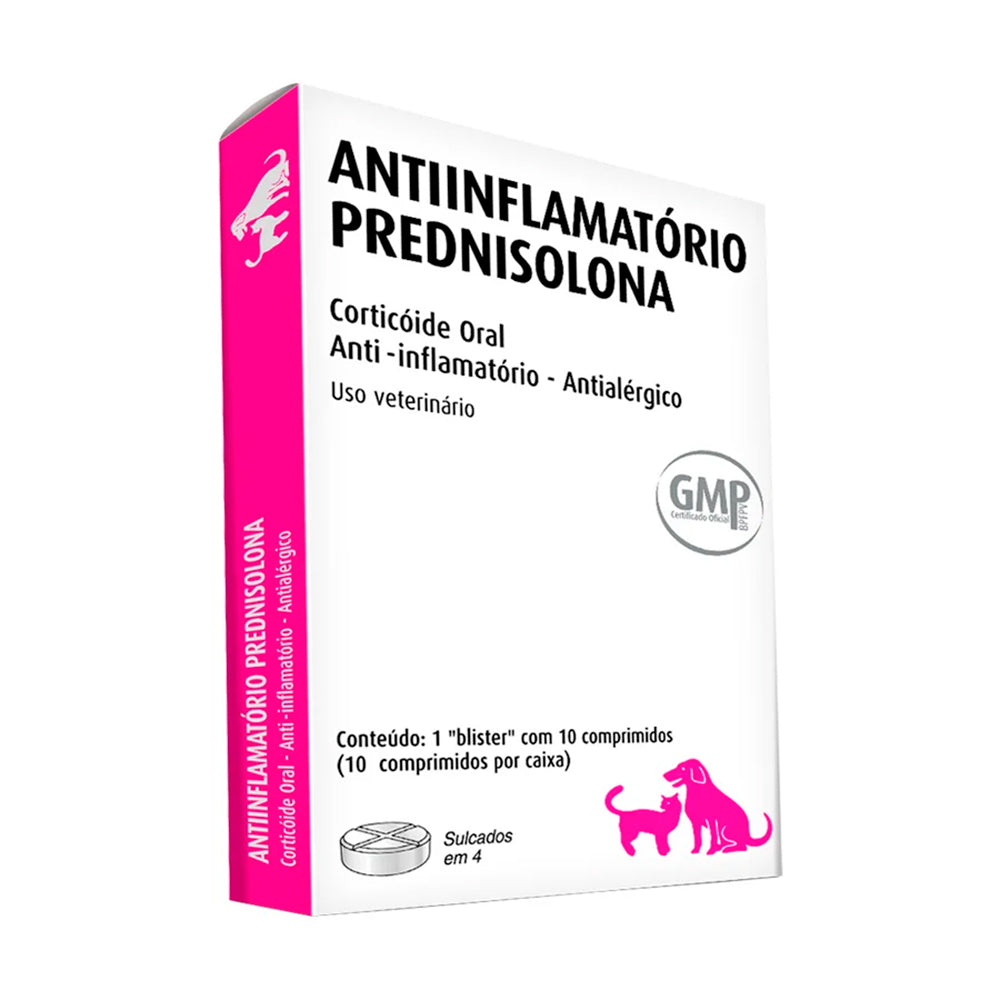 ANTI-INFLAMATORIO PREDNISOLONA 20MG C/ 10 COMPRIMIDOS