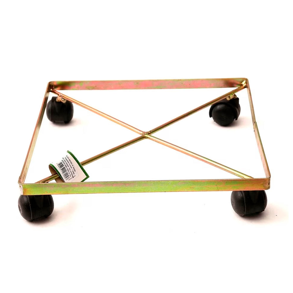 RODIZIO DOURADO QUADRADO 25X25 CM