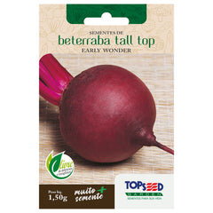 SEMENTE BETERRABA EARLY WOLNDER TALL TOP SACHE 1,50G TOPSEED