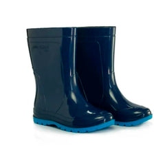 BOTA INFANTIL BORRACHA AZUL S/ FORRO N 33/34 PEGA FORTE