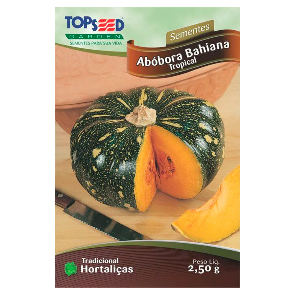 SEMENTE ABOBORA BAHIANA TROPICAL SACHE 2,5G TOPSEED