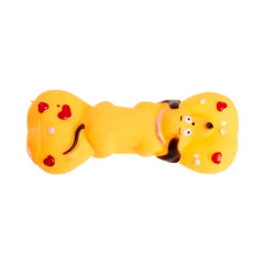 BRINQUEDOS HALTERES VINIL CACHORRINHO 15CM