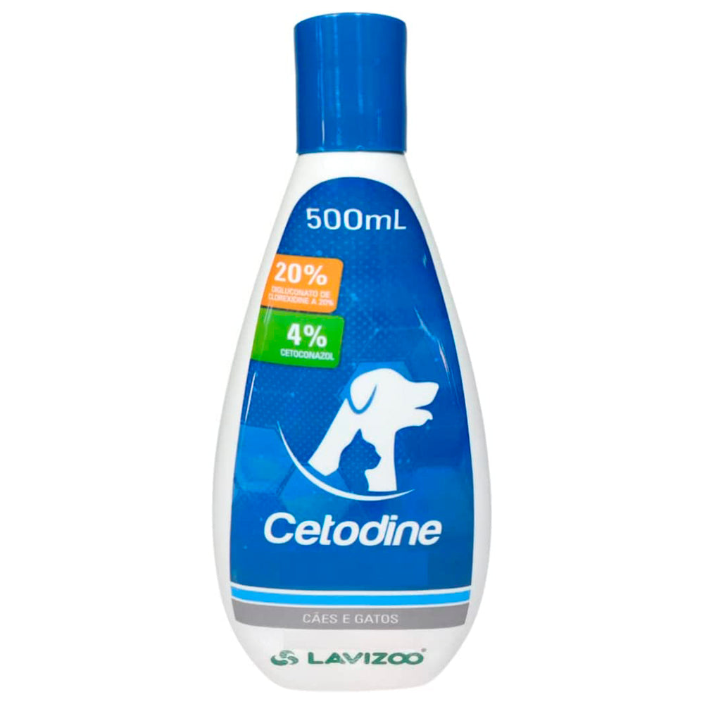 KIT SHAMPOOO CETODINE 500ML + OMEGA 3