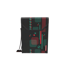 BOLSA TERMICA TROPICAL 6L PRETA/VERMELHA SOPRANO