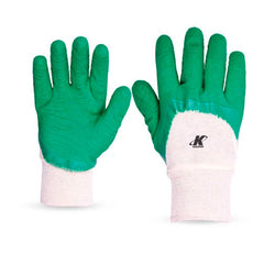 LUVA MALHA BANHADA LATEX VERDE KALIPSO