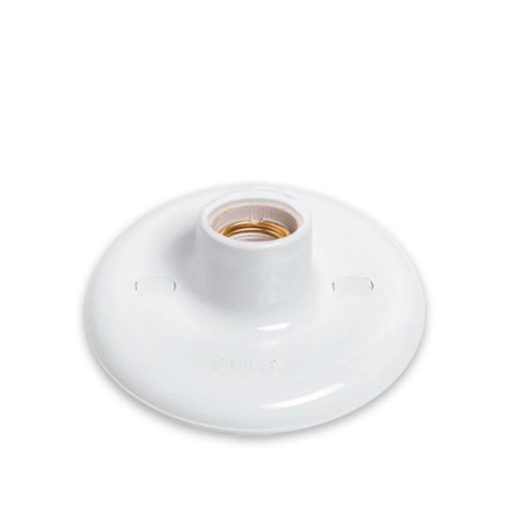 PLAFON BRANCO100W BOCAL PORCELANA 250V REF 8508 PLUZIE