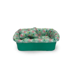 CAMA BANDEJA PET FLAMINGOS/ABACAXI