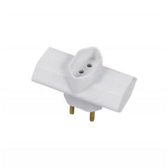 PINO T 3 SAIDAS 10A 2P BRANCO PLUZIE