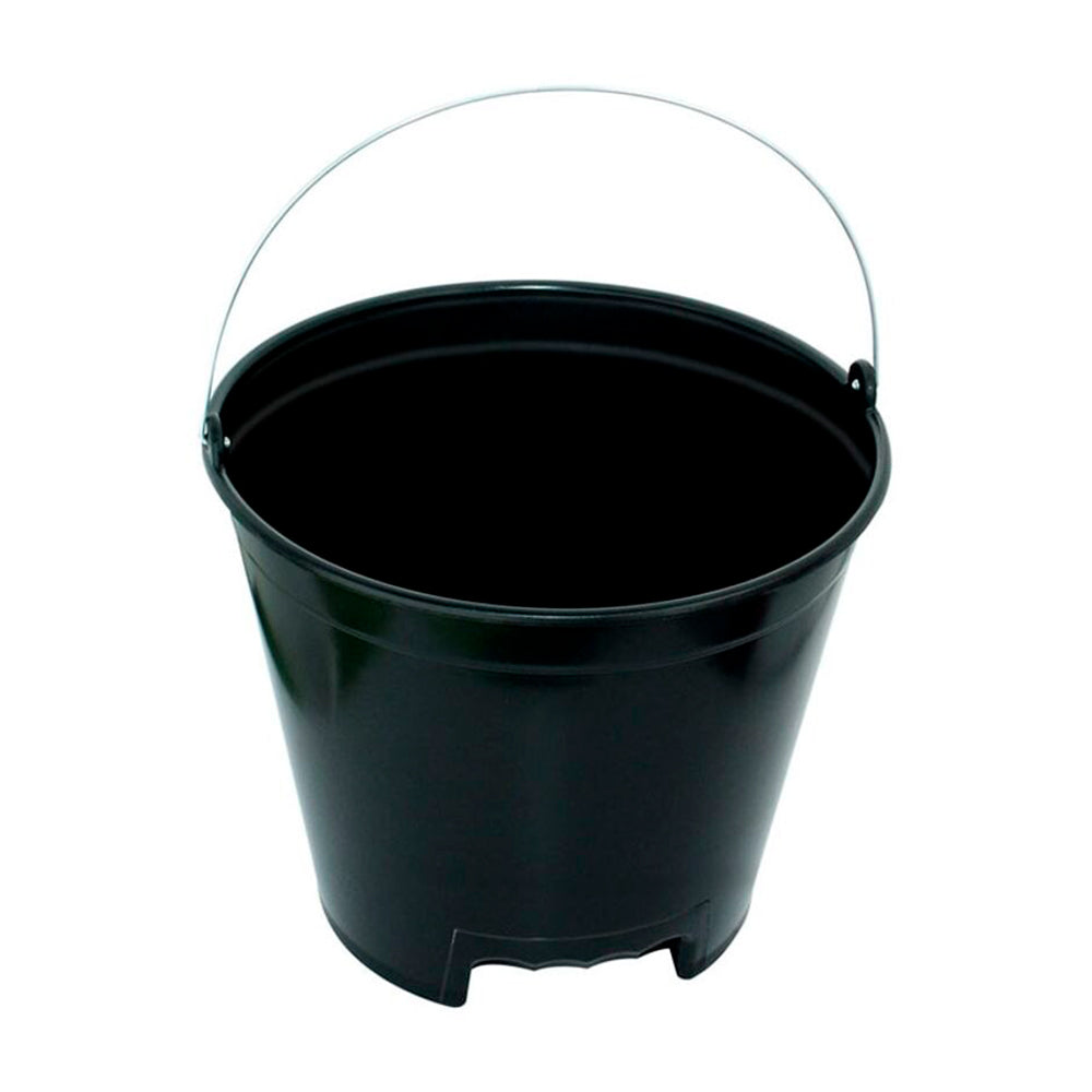 BALDE CONCRETO PLASTICO PRETO 12L C/ PEGA ALTA UNIJET