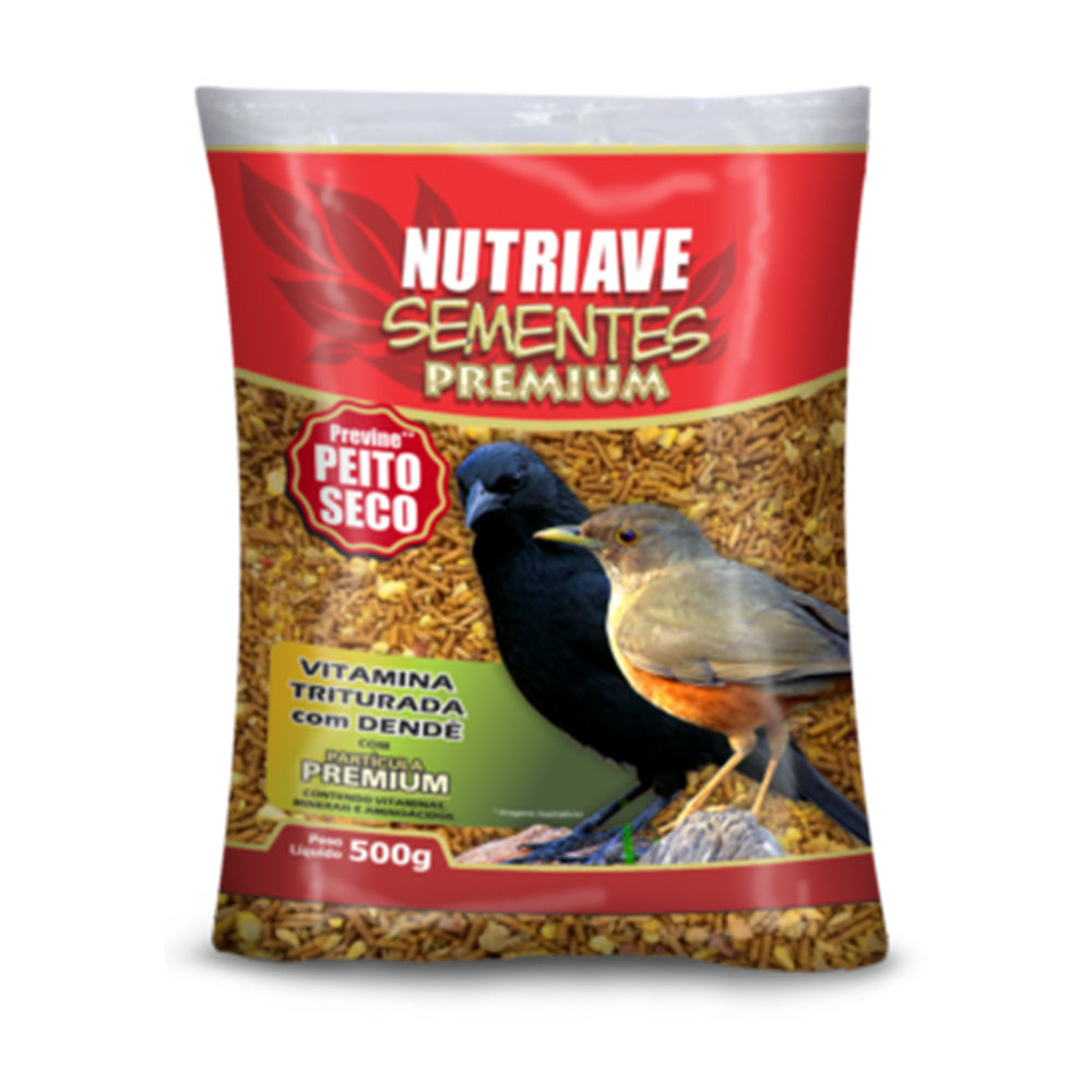 SEMENTES PREMIUM VITAMINA TRITURADA COM DENDE SABIÁ 500G