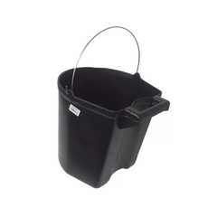 BALDE CONCRETO PLASTICO PRETO 15L C/ PEGA ALTA ENFORT