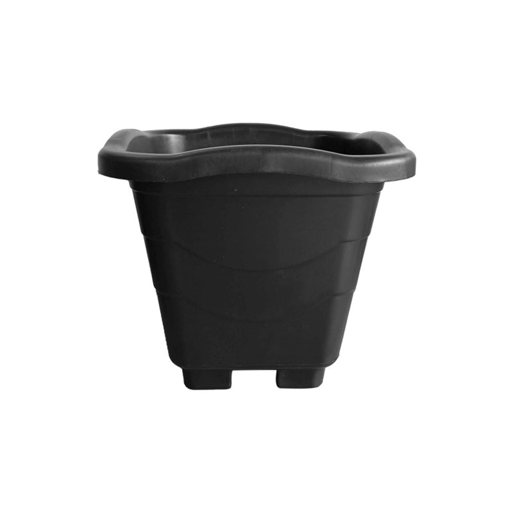 VASO PLASTICO QUADRADO 44 CM PRETO