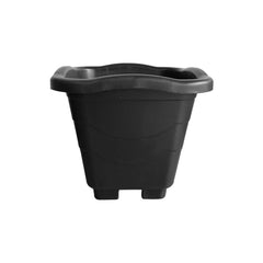 VASO PLASTICO QUADRADO 44 CM PRETO