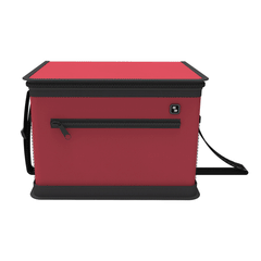 BOLSA TERMICA TROPICAL 12L PRETA/VERMELHA SOPRANO