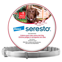 SERESTO COLEIRA ANTIPULGAS E CARRAPATOS GRANDE P/ CAO