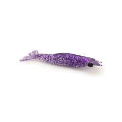 FISHING ISCAS CAMAROES ULTRA SOFT OFFSET 9CM PURPLE 3 UNDS