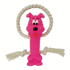 BRINQUEDO PRO CANINE VINIL C/ CORDA P/ CAES