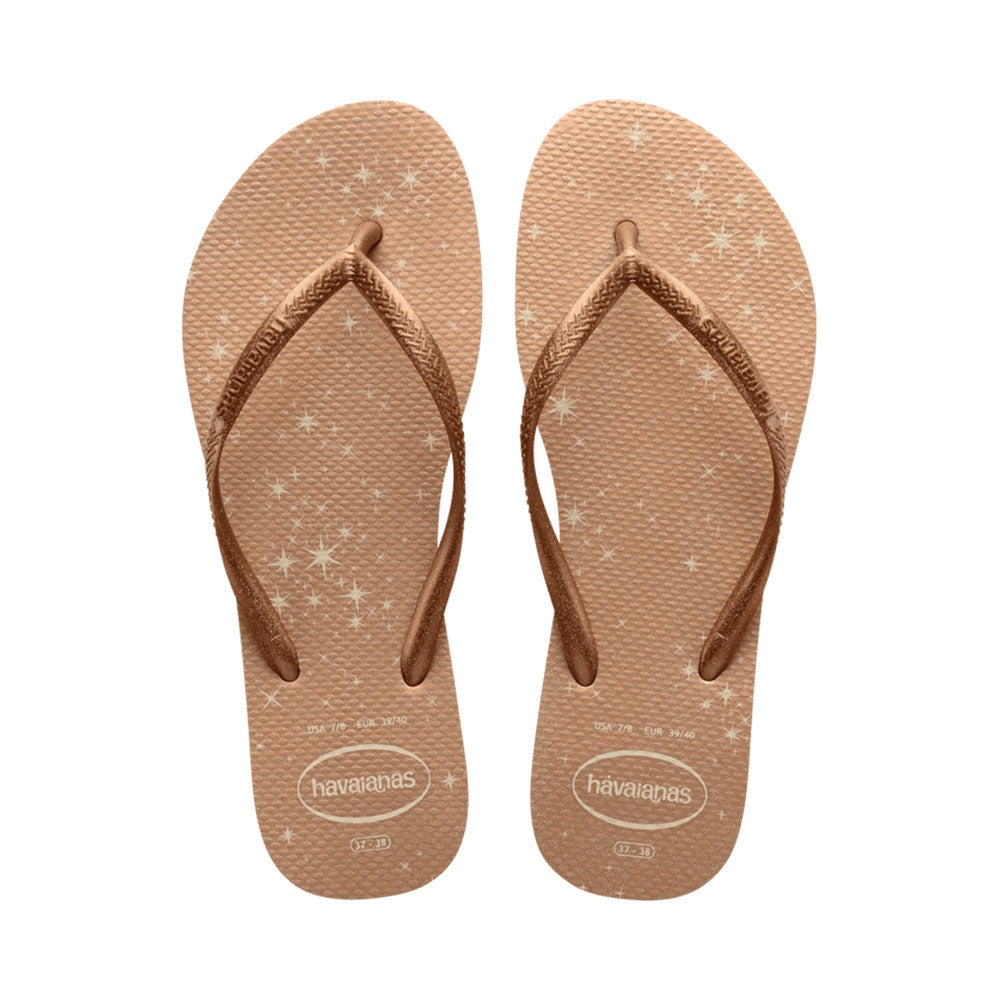 HAVAIANA SLIM GLOSS BEGE PALHA 35/36