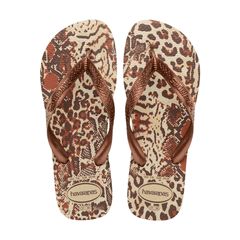 HAVAIANA TOP ANIMALS AREIA/COBRE METALICO 35/36