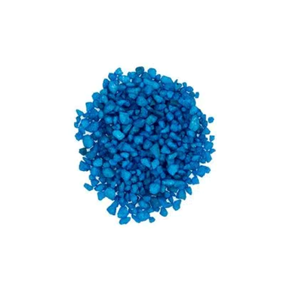 PEDRA ORNAMENTAL P/ AQUARIOS E ARRANJOS AZUL CLARO PCT 950GR